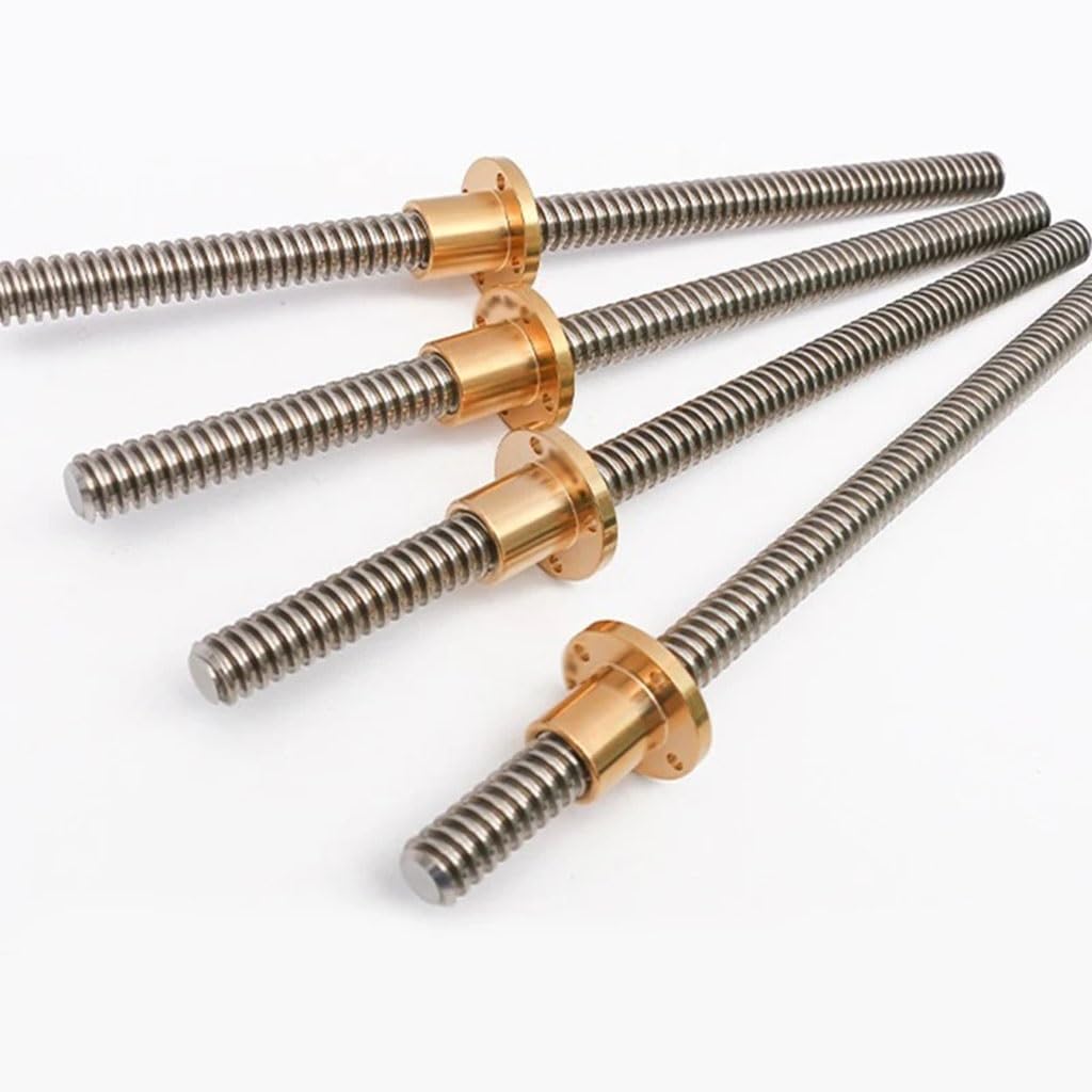 Tige filetée, vis trapézoïdale, vis trapézoïdale T16 100 mm 150 200 250 300 350 400 500 600 mm, pas de vis 2/3/4/8 mm, vis trapézoïdale for imprimante 3D, 1 pièce(Picth 3mm Lead 3mm,200mm)