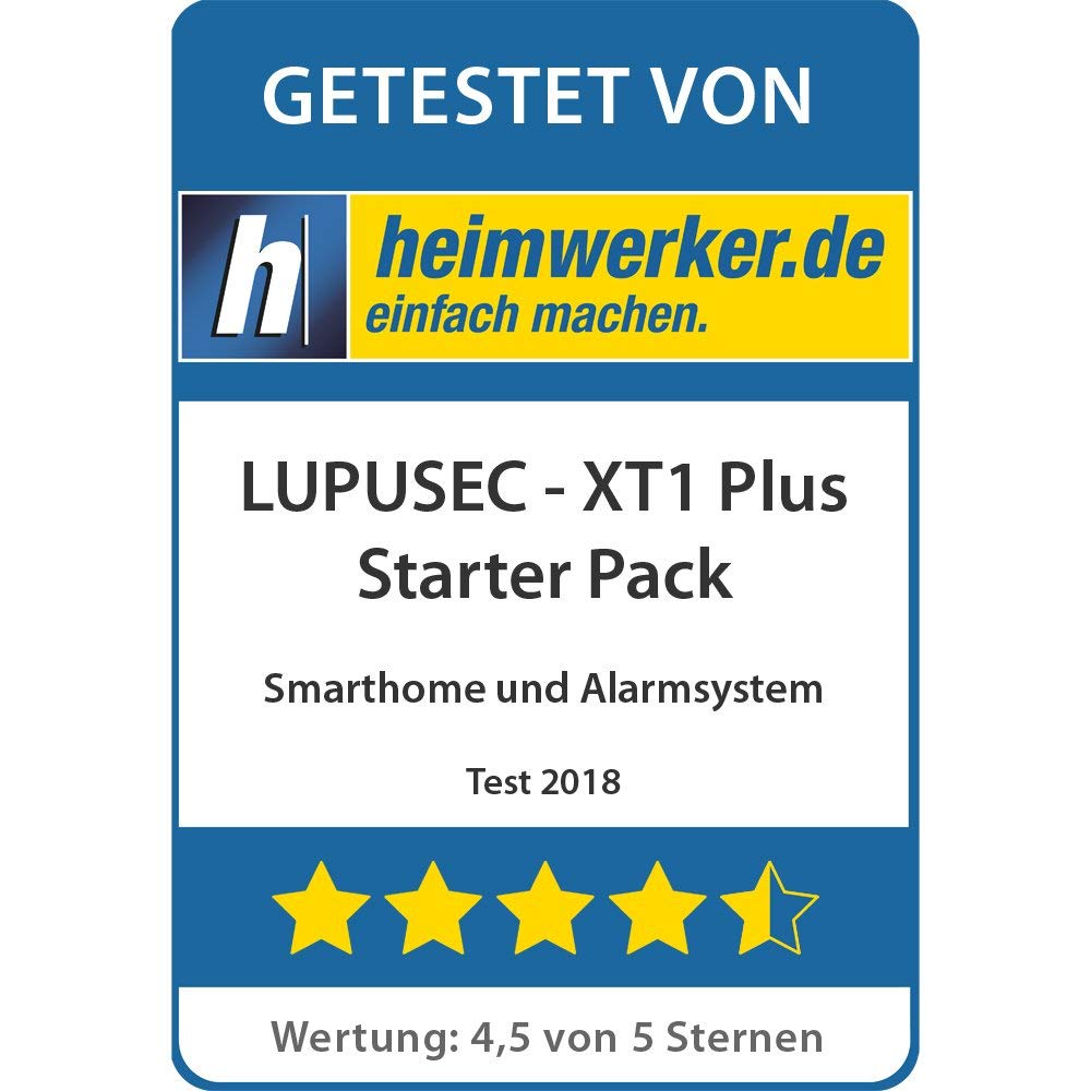 XT1 Plus Starter Pack, SmartHome Alarmanlage, Deutscher Hersteller, kostenloser Tel. Support, stetige Weiterentwicklung, Tibber Support, Alexa, Sonos, UVM.