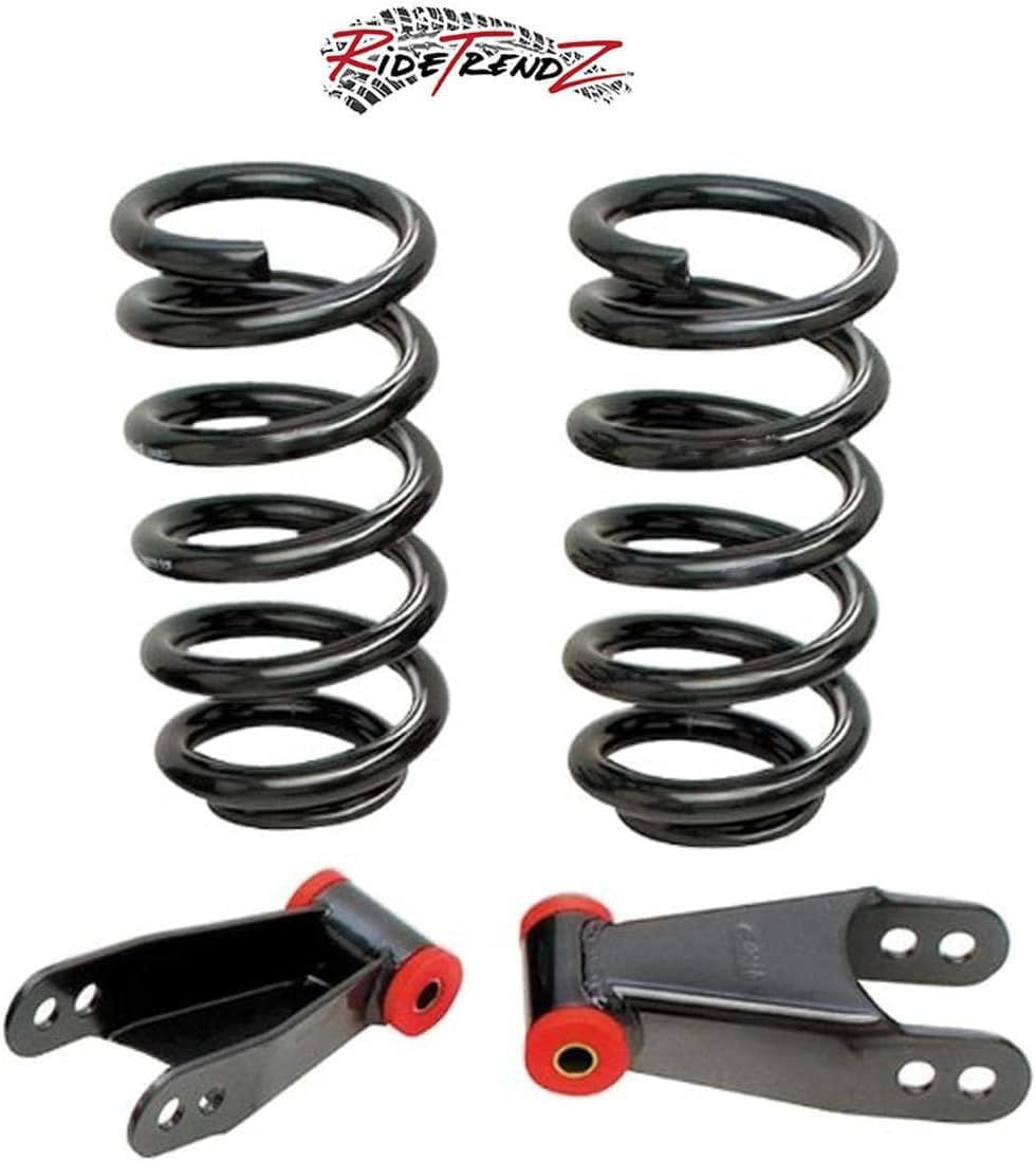 RTZ - Compatible with Ford Ranger Pickup Full Lift Kit 2.5" Front Lift Coil Springs + Rear 2" Lift Shackles 4 Cylinder Motor 2WD