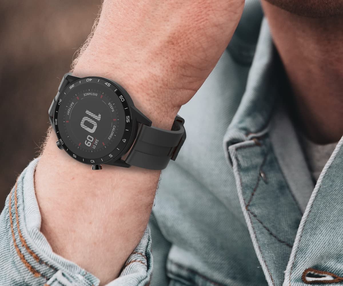 Smartwatch Uomo Donna The Artists Milano, impermeabile IP68, frequenza cardiaca, temperatura corporea, attività sportiva, contapassi e calorie, notifiche social e meteo, batteria a lunga durata