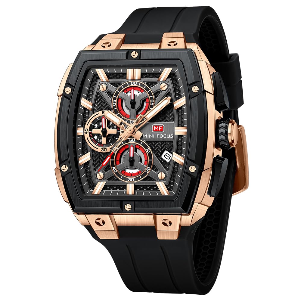 MF MINI Focus Men's Watch Analog Fashion Wrist Watch, Skeleton