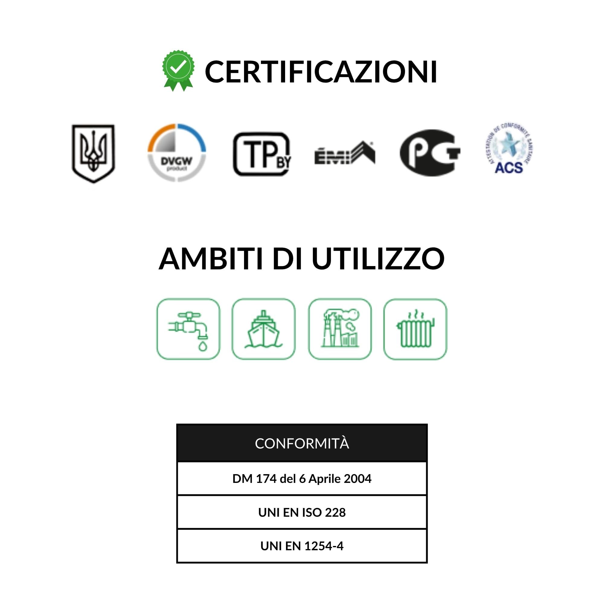 Empalme recto manguito hembra 3/4" x 20 mm 10 unidades para tubo multicapa de agua/gas a presión Made in Italy calidad certificada | Conexión para fontanería, calefacción, calderas e instalaciones de
