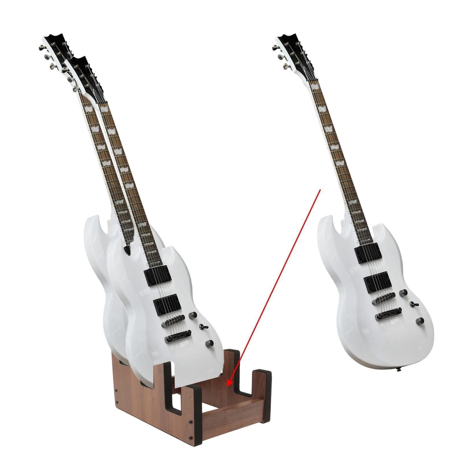 supporto chitarra Wooden Guitar Stand For Home Or Studio | 3 Guitars Display Rack Storage Wooden Guitar Floor Stand For Acoustic Electric Bass