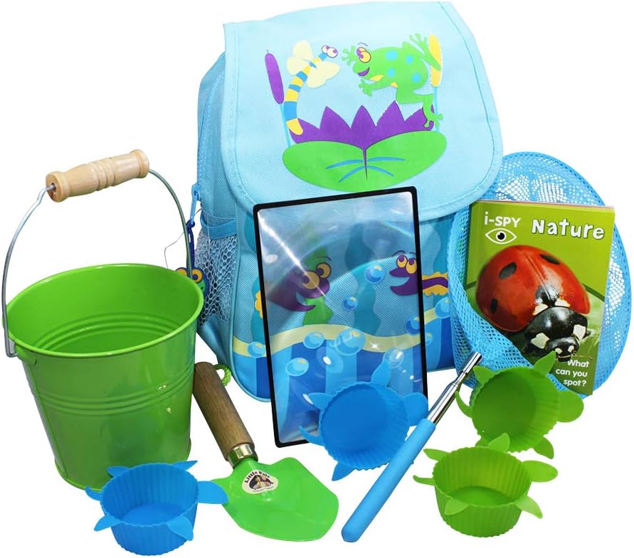 Little Pals Pond Dipping Explorer Kit with Back Pack, Extendable Net