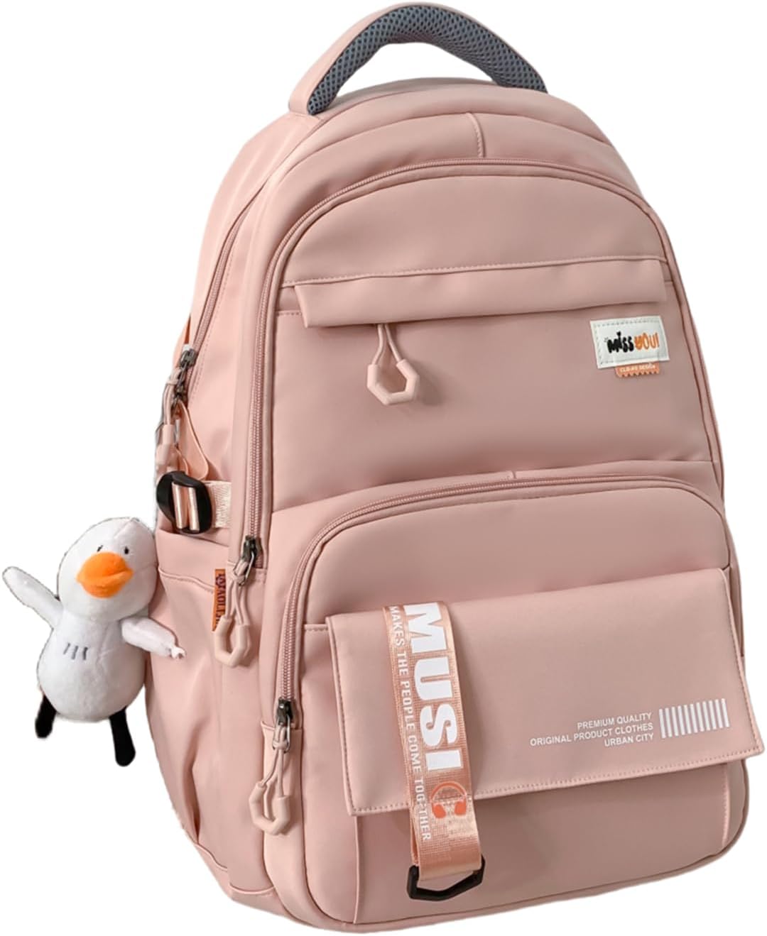 Backpack for Big Student,Cute Large BookBags for Teen Girls & College Students,Kawaii Women Daypack-Pink