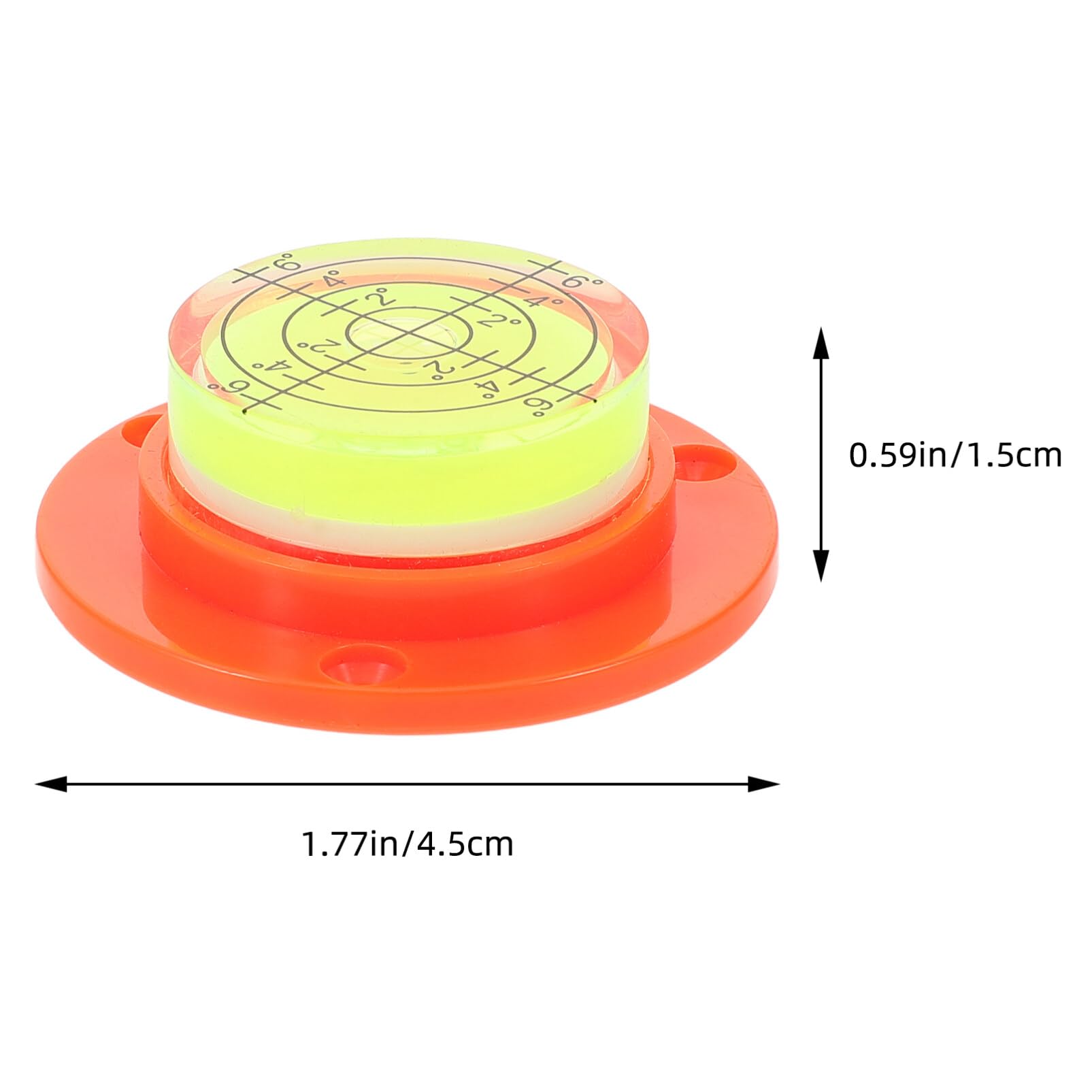 Generic Circular Bubble Level Round Spirit Levels Measuring Tool for Leveling Phonograph Camera Turntable Tripod Telescope Orange, 4.50X4.50X1.50CM, 14H02UPHJ71VF1118TBRD0