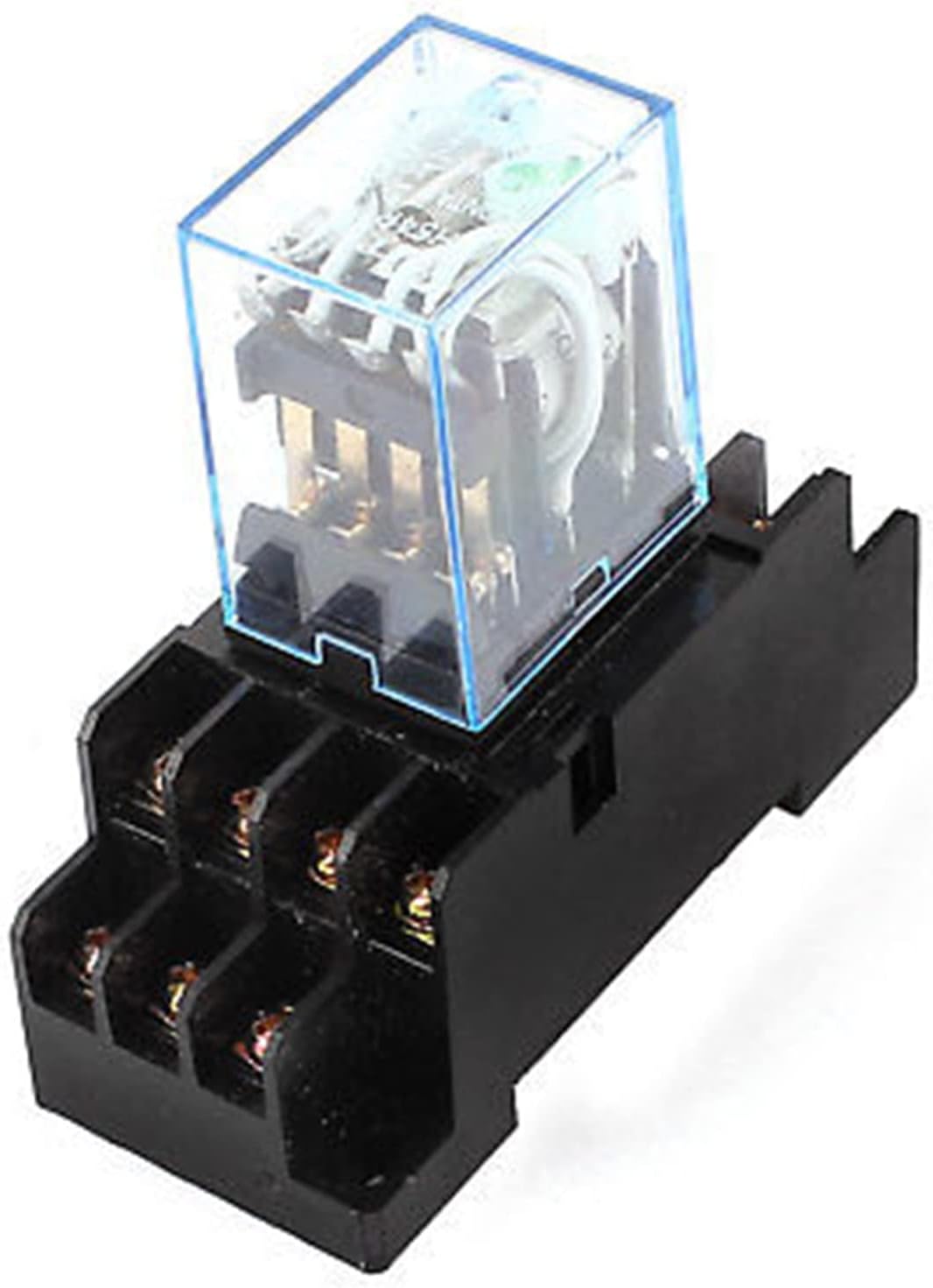 2PCS HH54P DC 12V Coil 4PDT 14 Pins Electromagnetic Power Relay w DYF14A Base