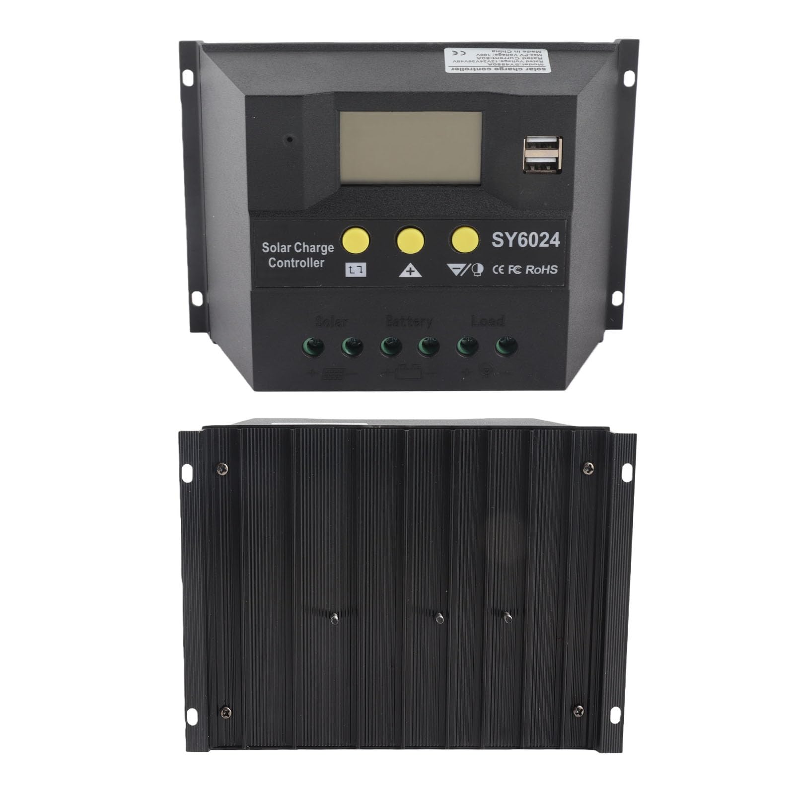 Fdit Kontroler ładowania Słonecznego, Regulator PWM 80A 12V 24V