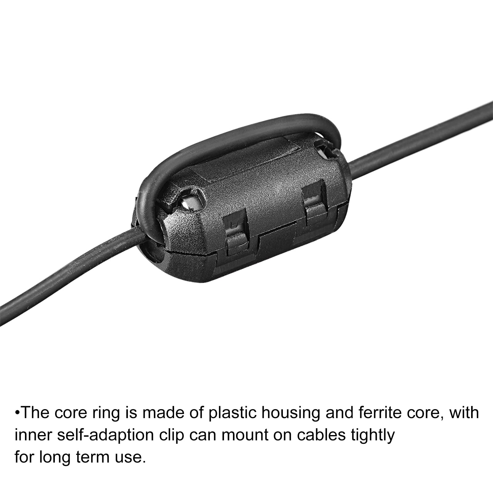 8mm Diamètre Câble D'imprimante Noyau Ferrite Anneau Attaches Noir UF90