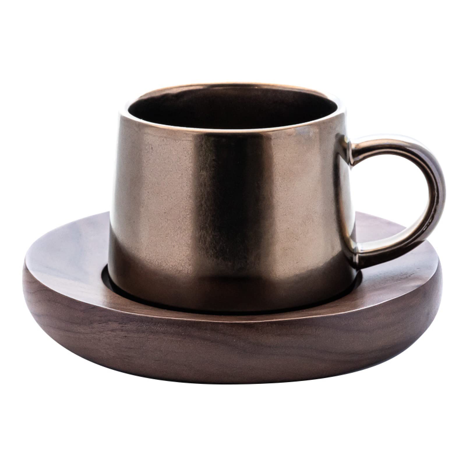 Kaffeetasse Tassen Kaffeebecher Tasse Mit Becherherrengeschenke Tassen Europäische Luxuskeramik Vintage Gold Kaffeetassen,350Ml Vintage Gold + Blunt Untersetzer