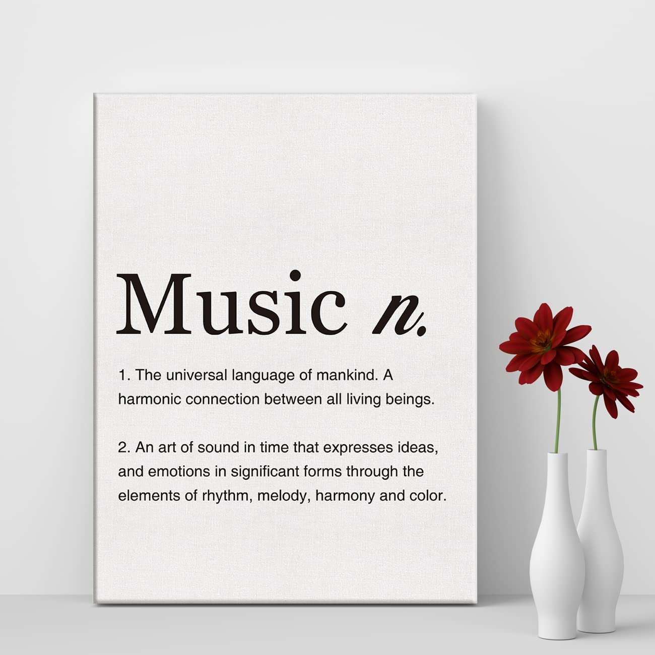Amazon.com: LEXSIVO Music Definition Print Canvas Wall Art Home