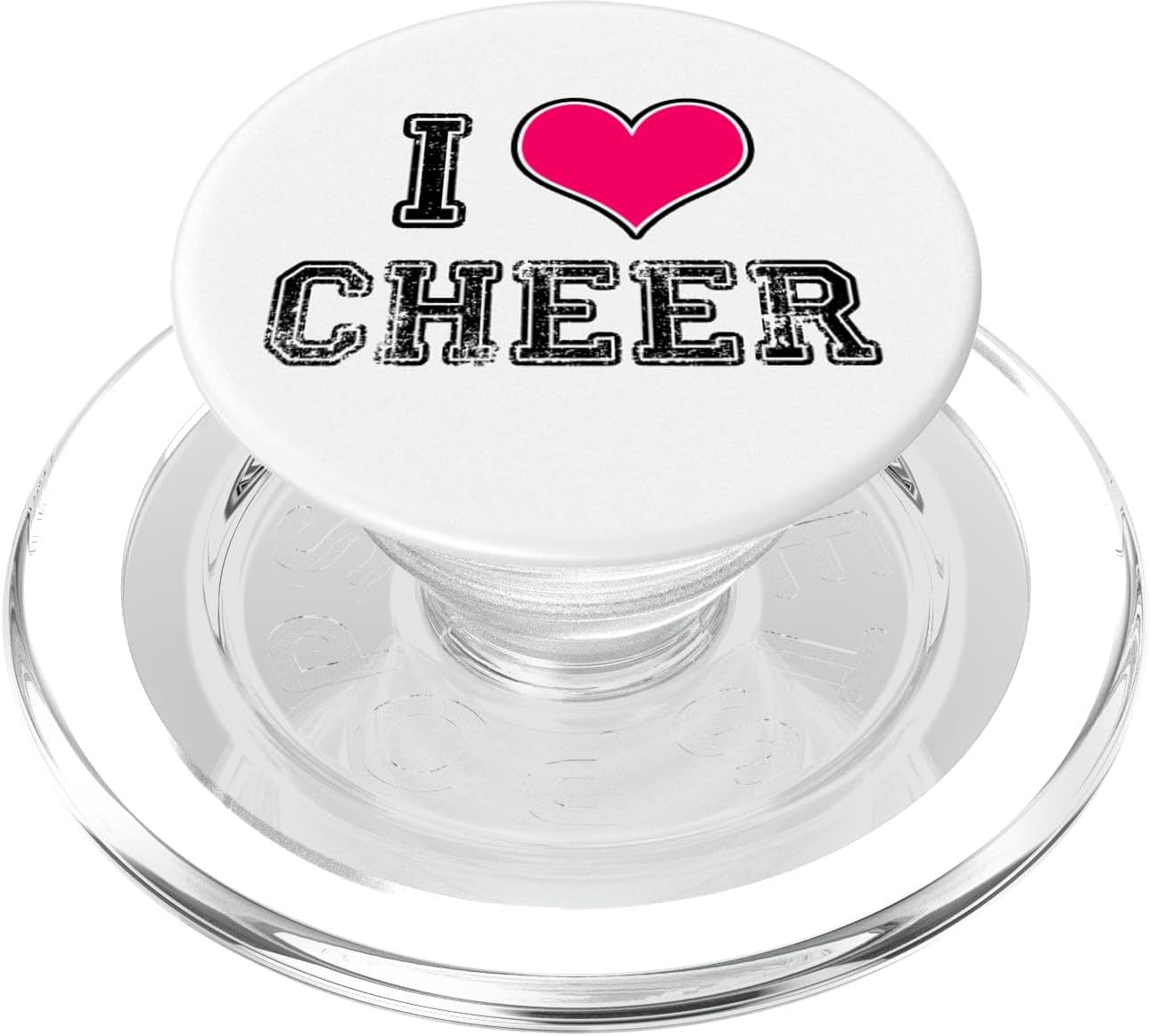 Cheerleading Gifts For Girls Cheerleader World I Love Cheer PopSockets MagSafe PopGrip for iPhone