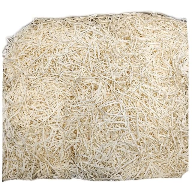 Image of Shredded Paper | Silicon Crinkle Cushion Paper for Hamper, Gift Box Packing & DIY Craft | Cream /Beige | Eco-Friendly, Recyclable Filler for Basket & Festive Decoration (1kg)