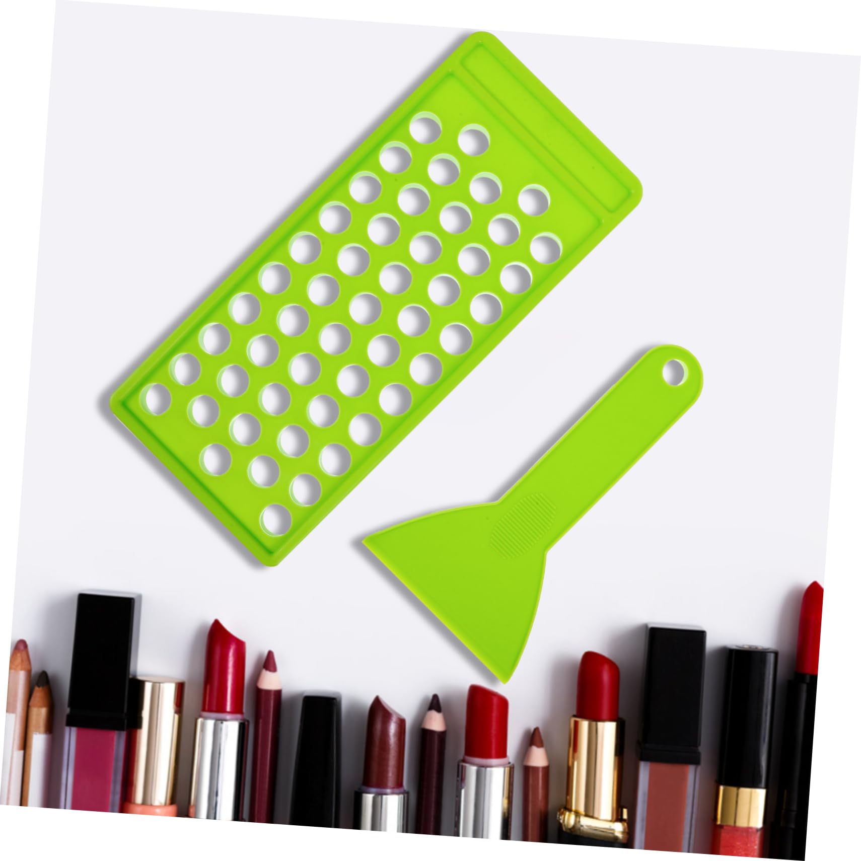Kit para Hacer Bálsamos Labiales DIY con Bandeja de 50 Agujeros y Espátula