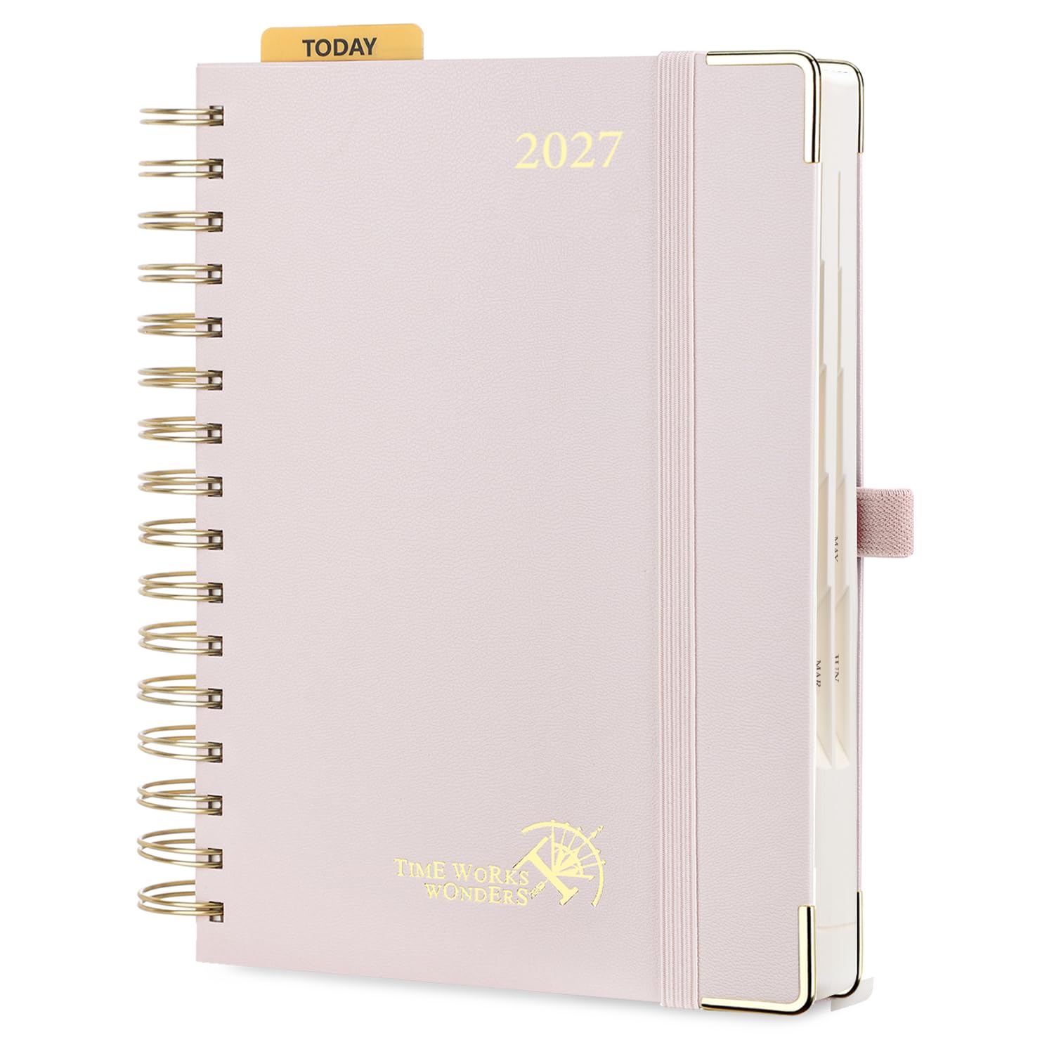 POPRUN Page A Day Diary 2027 A5 Spiral Hardcover Day to Page Daily Planner — image 1