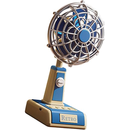 HEAVENGLOW Desk Fan up and Down Rotate Silent Versatile Powe