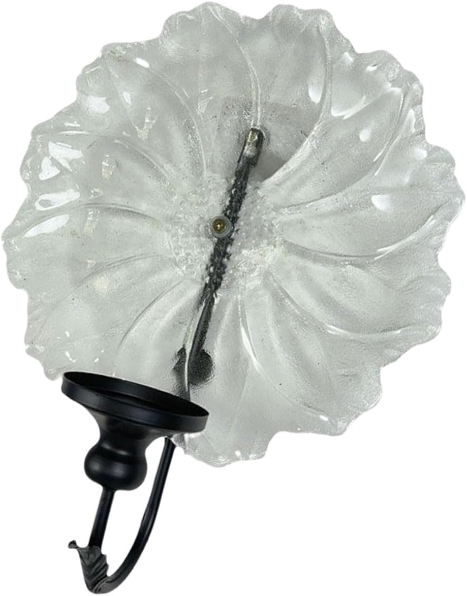 SHU GE Candle Holders,Wall Mounted Candle Holder Sconce Hanging Glass Candlestick Modern Iron Candle Stand for Home Decoration Candle Display