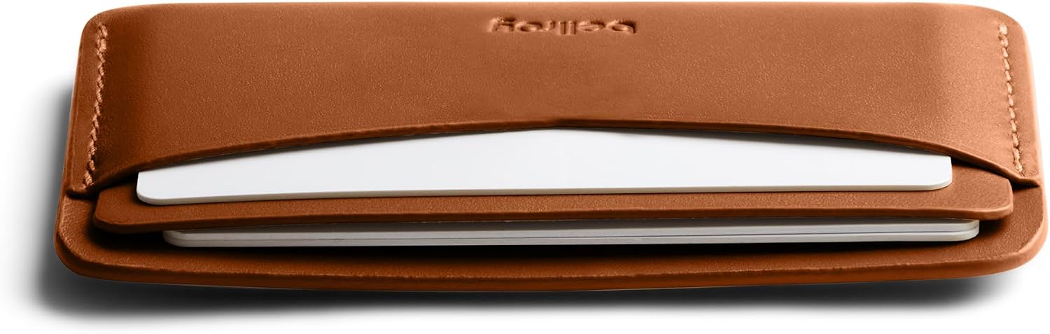 Bellroy Card Slip (minimalist leather card holder with space for up to 4 cards) - Caramel