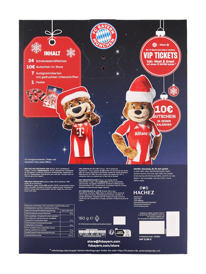FC Bayern München Schoko-Adventskalender 2025