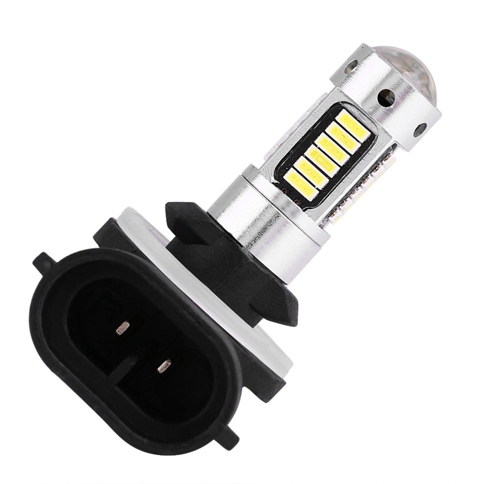 Bombillas de luz antiniebla para coche, 1 par DC 12V 881 4014 Lámpara de bombilla LED blanca para faros antiniebla DRL