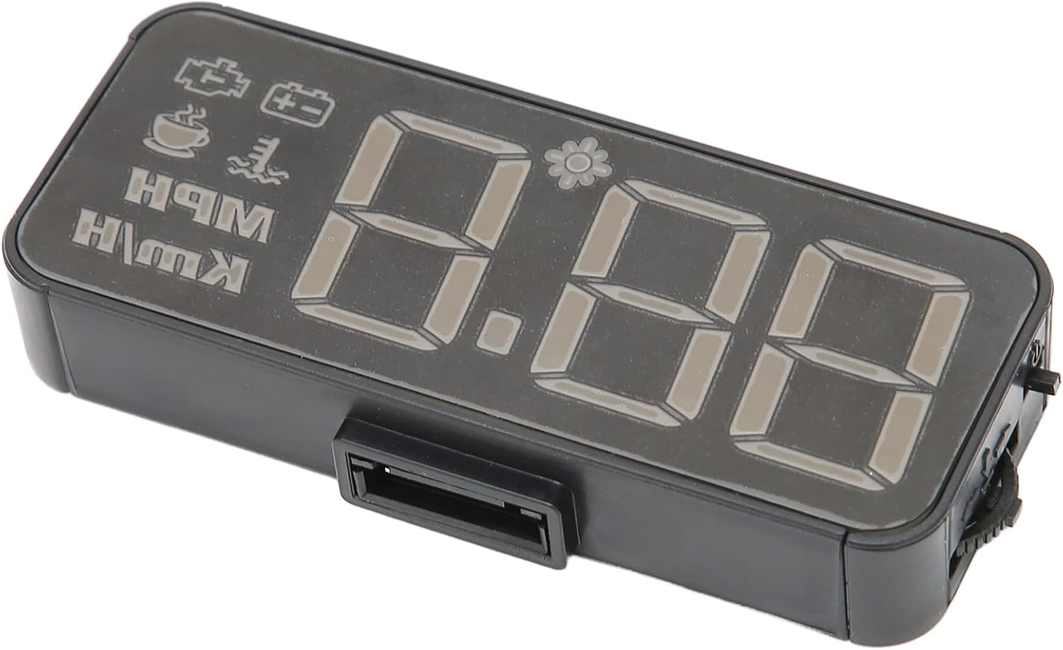 Universal Smart HUD Display,Gauge Windshield Screen Projector 3D Reflection Overspeed with Water Temperature Voltage Failure Alarm Function,Car HUD Display,