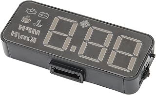 Display de carro OBD2 HUD, para-brisa de carro HUD Heads Up Display, velocidade, temperatura da água, excesso de velocidade, alarmes de tensão, para veículos OBD2 After 2008