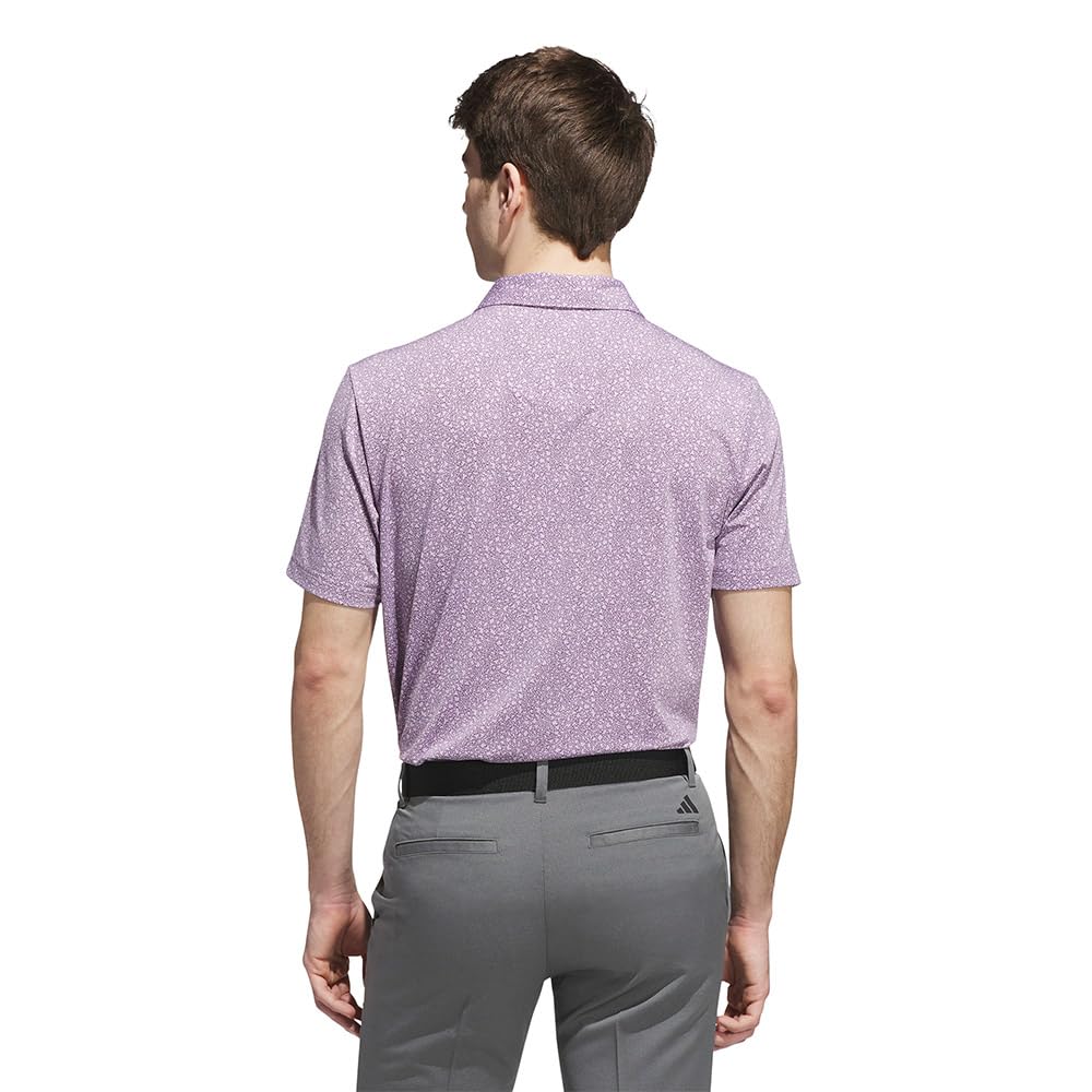 adidas Golf Ultimate365 Mini Bunker Polo Hombre - Ciruela polvorosa - L
