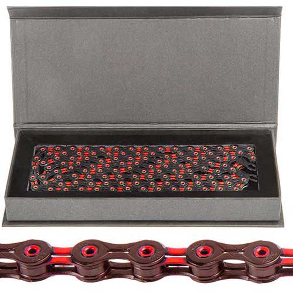 Amazon | KMC 11スピード用チェーン X11SL DLC ブラック/レッド | ケイ