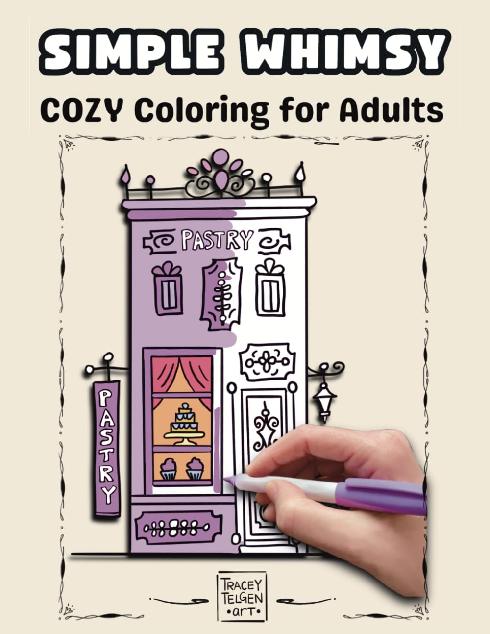 Simple Whimsy: whimsical buildings to color and enjoy (Cozy Whimsical Coloring)