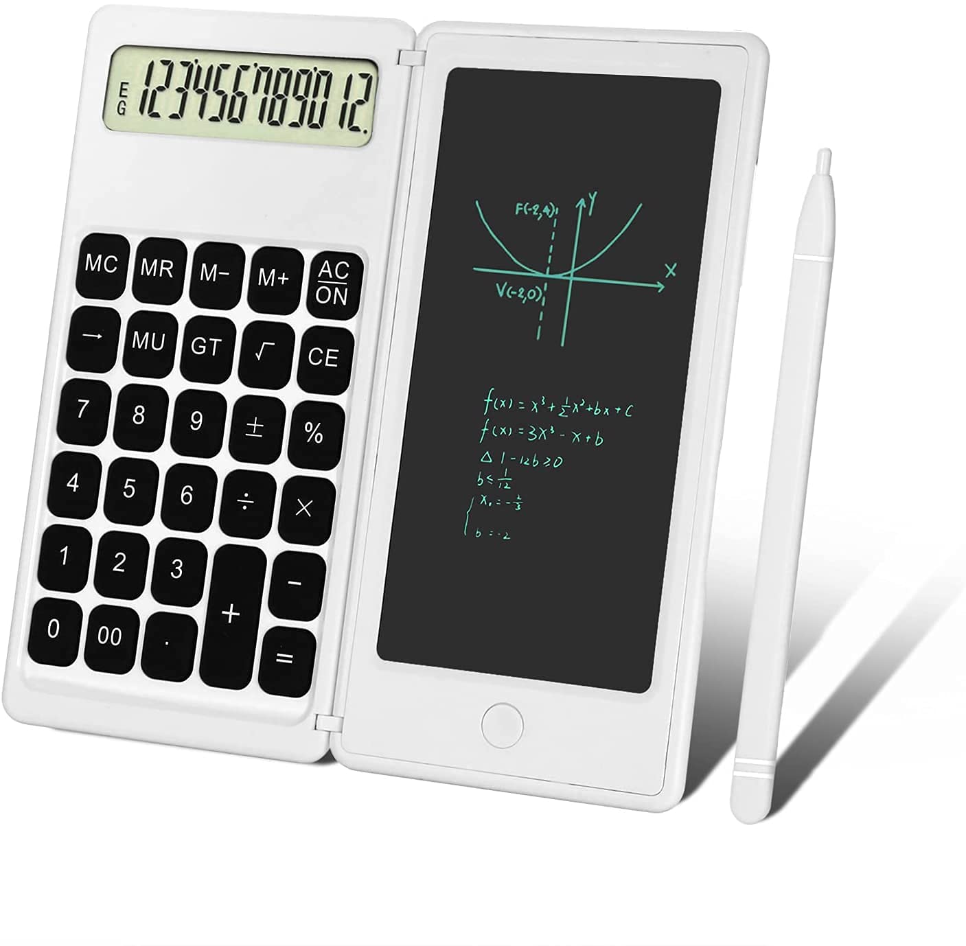 Buy FEELING MALL Calculator 12Digit Desk Display Board Drawing Memo