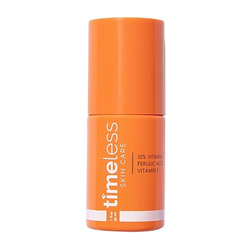 Timeless Skin Care Vitamin C Serum with Vitamin E & Ferulic Acid - Brightening Serum - for Oily & Dry Skin - Fragrance-Free - 1 oz