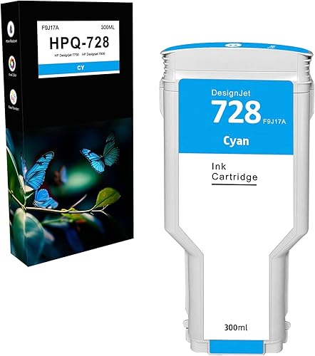 Miniatura 8 de Dikarsum Cartuchos de tinta 728 (F9K15A) compatibles con impresoras HP DesignJet T730 (F9A29A  F9A29D), T830 (F9A30A  F9A28A  F9A28D  F9A30D)