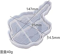 Vista 6 de Molde de resina epoxi de cristal DIY, proporción de mano, cráneo, dedo medio, placa de espejo de mano, molde de silicona para resina erecta dedo