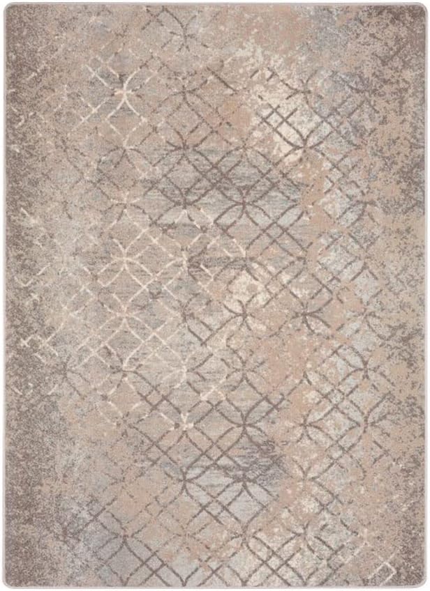 Joy Carpets First Take Opposites Attract Area Rug in Color Hazelwood, 7'8" x 10'9"