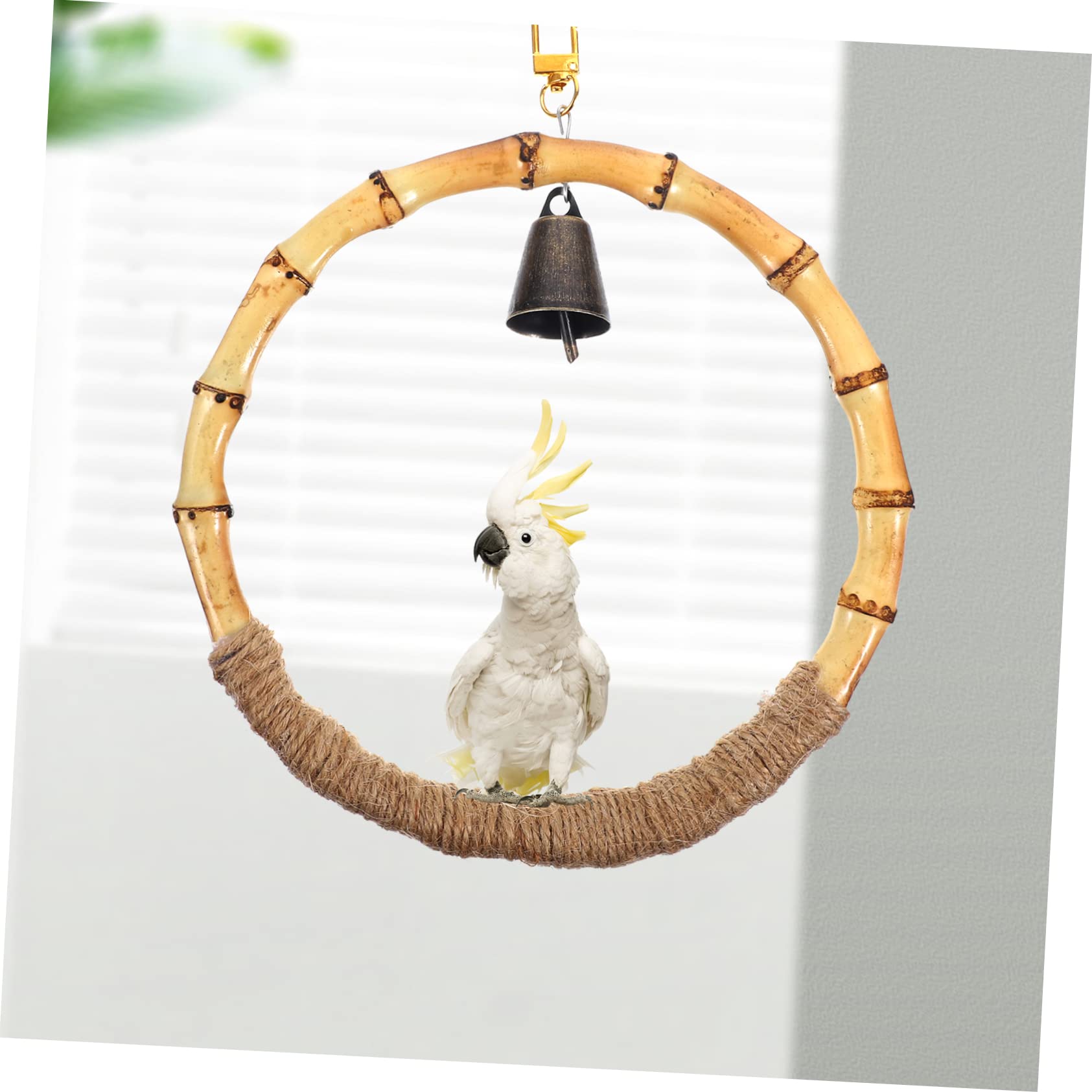 Beaupretty 3piezas Columpio para Pájaros De Natural Juguete Colgante para Periquitos y Loros para Jaulas Estable y Seguro Diversión y Estimulación para Mascotas Pequeñas