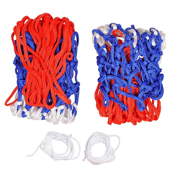 Spanco Basketball Net Two Pair - Net for All Playing Levels Fit in All Sizes of Basketball Ring (4 Pieces of Net) 2