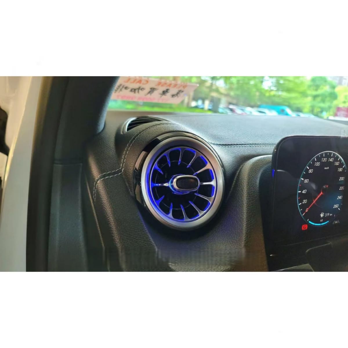 do Mercedes Benz GLA W247 2019-2025 LED 64-kolorowe światło ambientowe przednie i tylne podświetlane wiatry Atmosphere wewnętrzna modyfikacja ekranu
