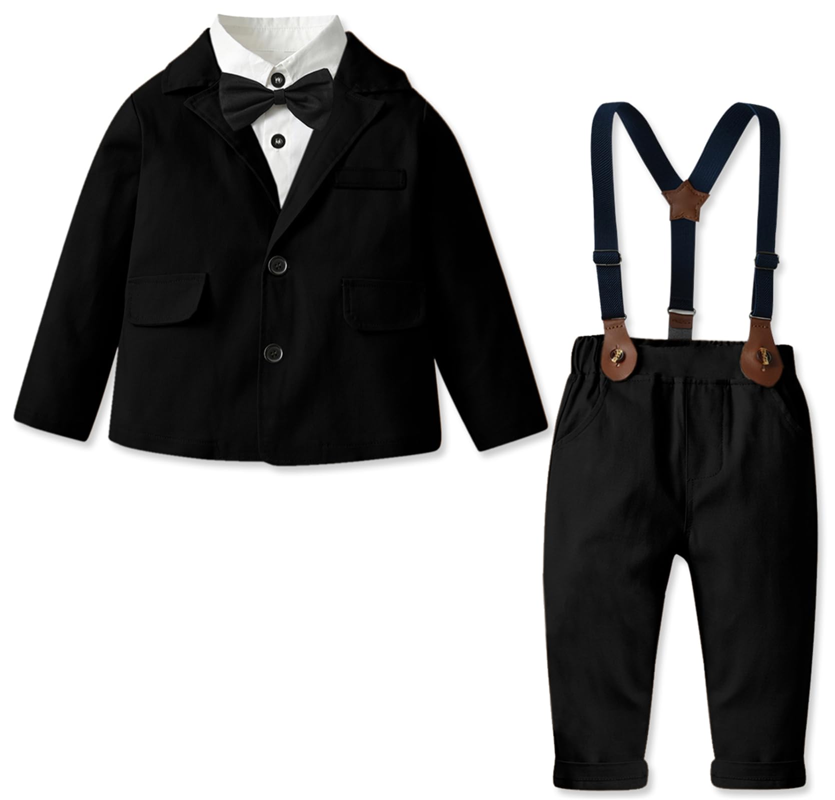 SANGTREE Baby Boys Gentleman Outfits Suits Set, 3 Months - 14 Years