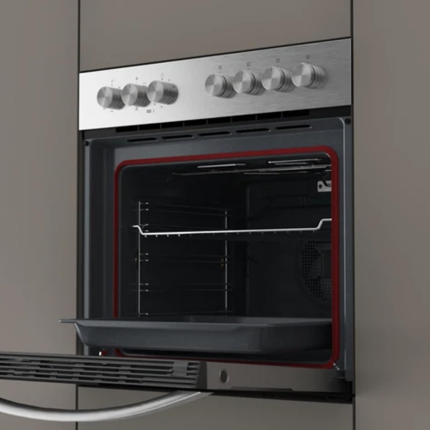 TEKA Horno Multifunción, Acero Inoxidable, Hydroclean, 6 Funciones, 70 l