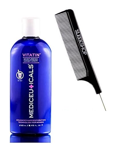 Therapro MEDIceuticals Acondicionador hidratante de vitatina fitofavona para mujeres que sufren de pérdida de cabello (con elegante peine de cola de
