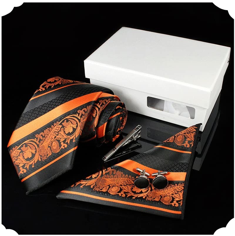 Set de corbata y accesorios para hombre en seda miniatura 3