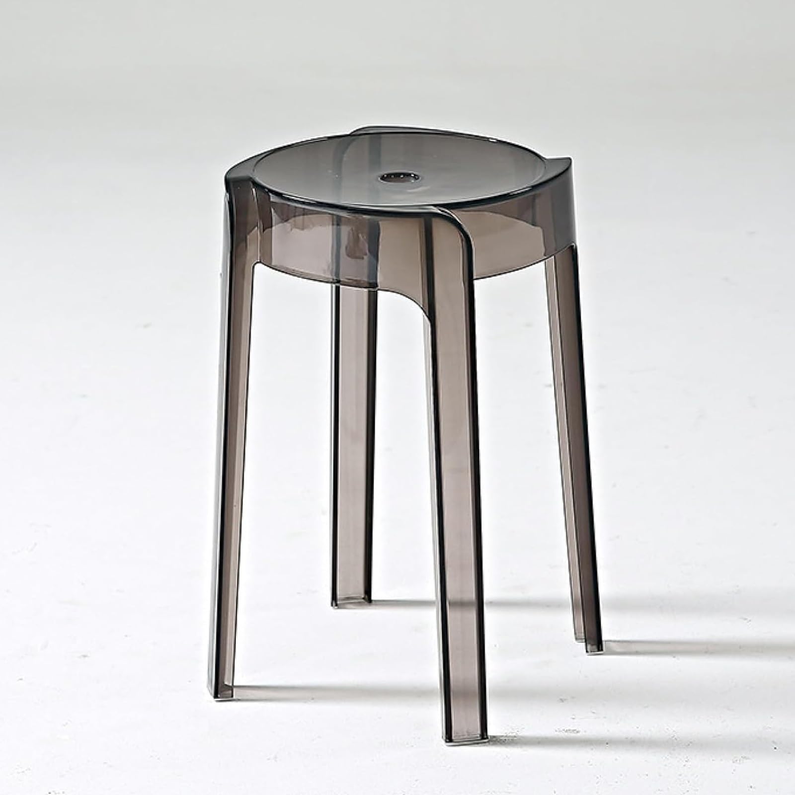Taburete de Ducha de acrílico Transparente - Taburete de plástico Grande Resistente con diseño apilable, Silla Transparente Impermeable for baño, Cocina, Dormitorio - Silla de Comedor for el Desayuno