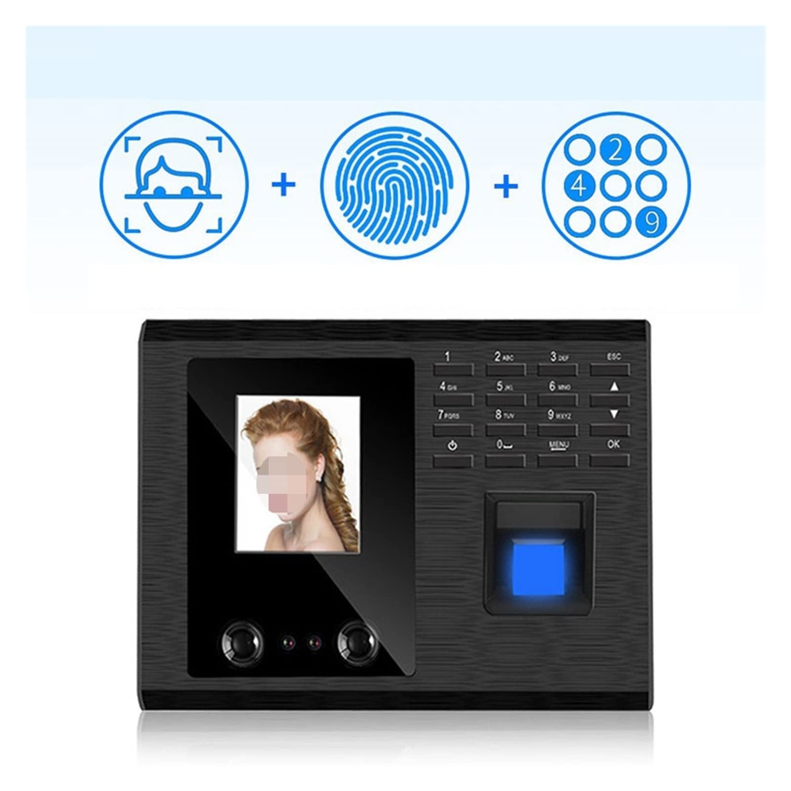 Zegar czasu pracy, Dziurkaczowa Maszyna do odcisków Facet Facet Fingerprint Unding Maszyna Fingerprint Punch Card Machine Undentition Machine dla firm, biura