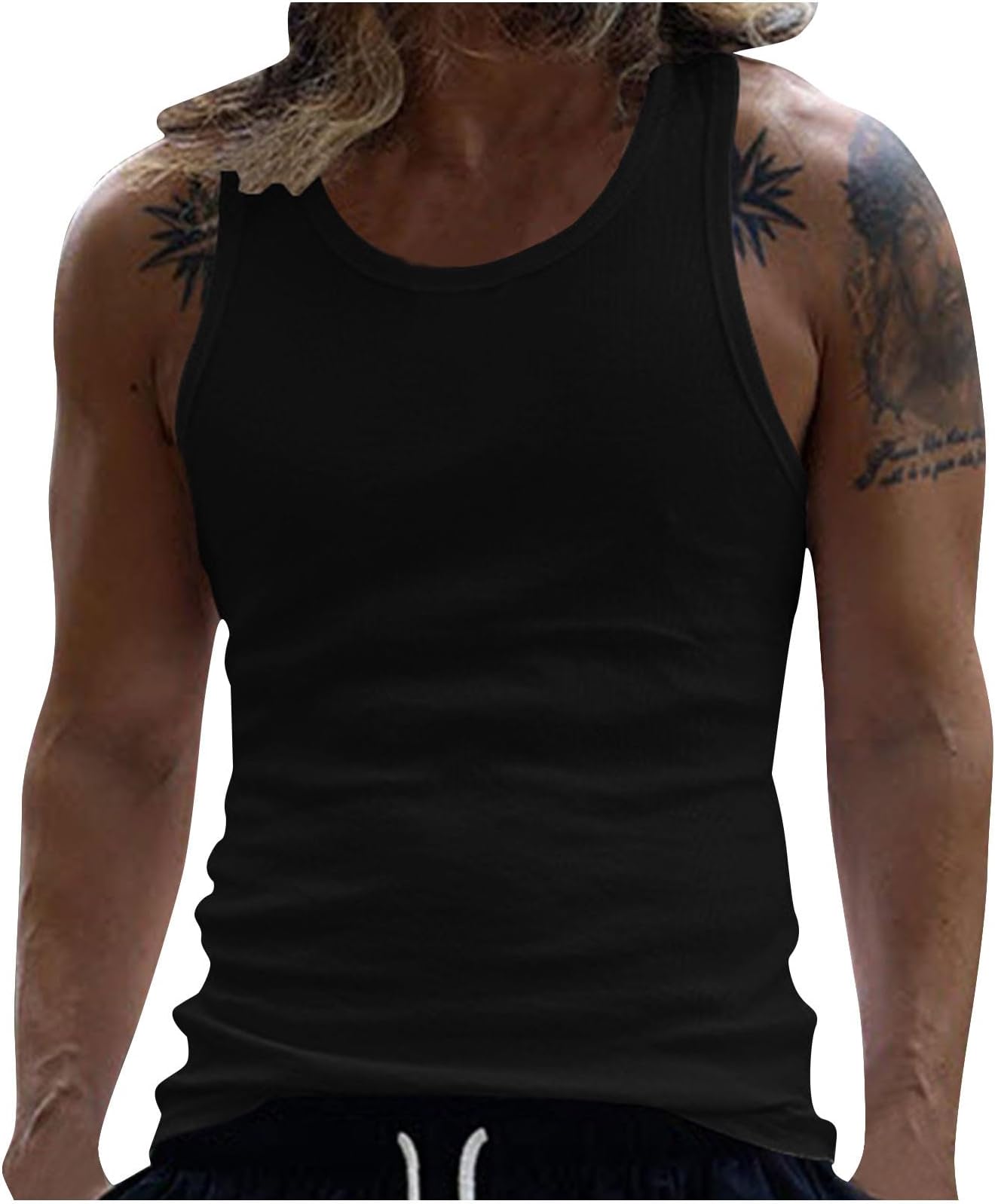 Vests for Men UK Gym Tee Basketball Activewear Sleeveless T-Shirt Training Vests Sports T Shirt Fitness Tank Top Classic Workwear Stretchy Clothing Quick Dry Sportswear Wicking Clothes Basic Wear