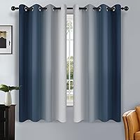 Vista 82 de SimpleHome Ombre Room Darkening Curtains 96 inches Length for Bedroom,Grommet Gradient Light Blocking Beige Gradient Window Curtains for Living