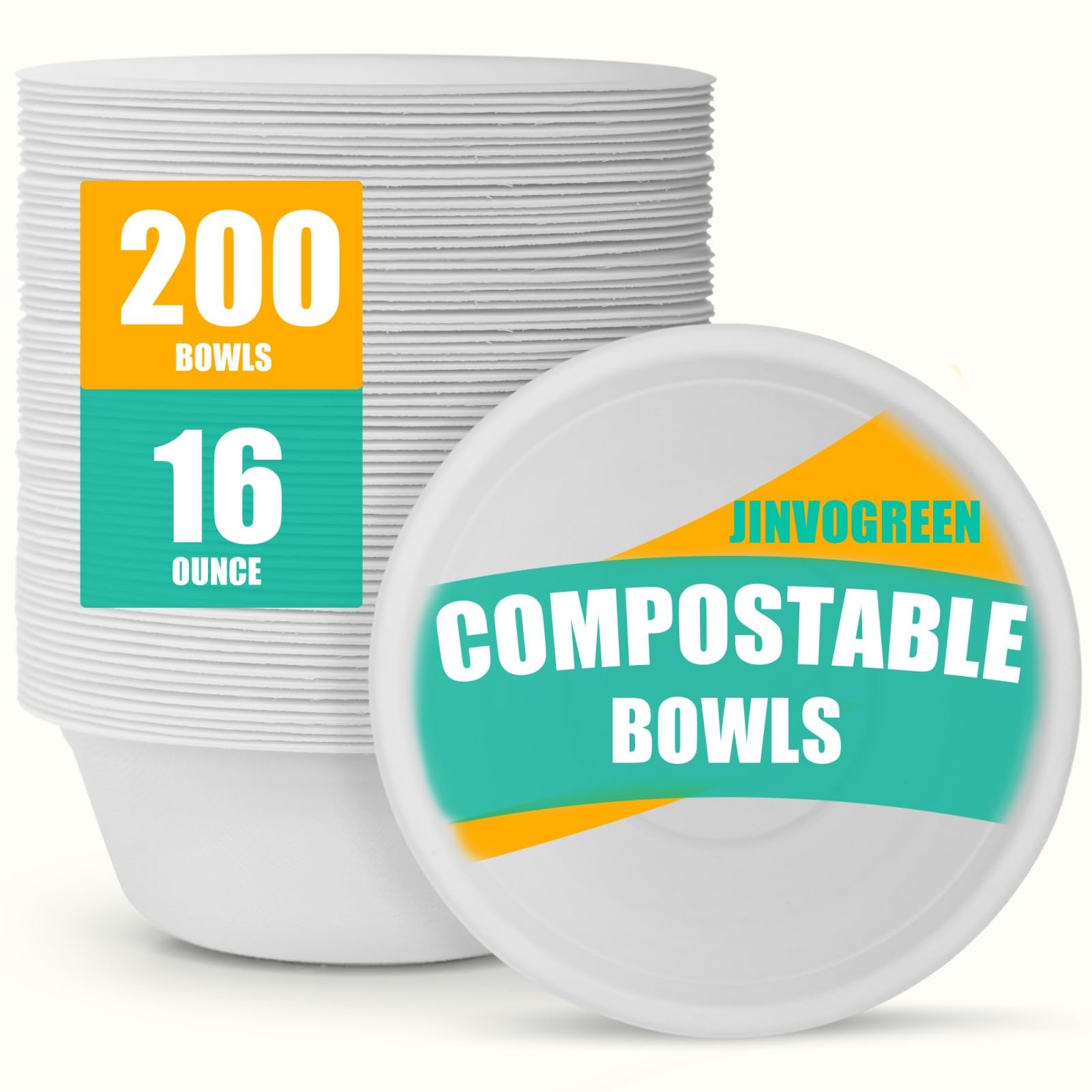 Eco-Friendly Paper Bowls - 200 Count -10
