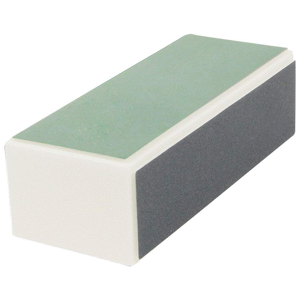 ForPro AfterGlo 4-Way Buffer, Black 360/Black 360/Green 400/White 4000 Grit, Four-Sided Manicure and Pedicure Nail Buffer, 1.125” H x 1.5” W x 3.5” L, 12-Count (Pack of 2)