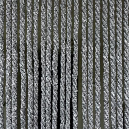 Trente Trentero Rideau de Porte 120 x 230 cm - Gris foncé - Protection optimale Contre Les Insectes - pour l'intimité et la Ventilation