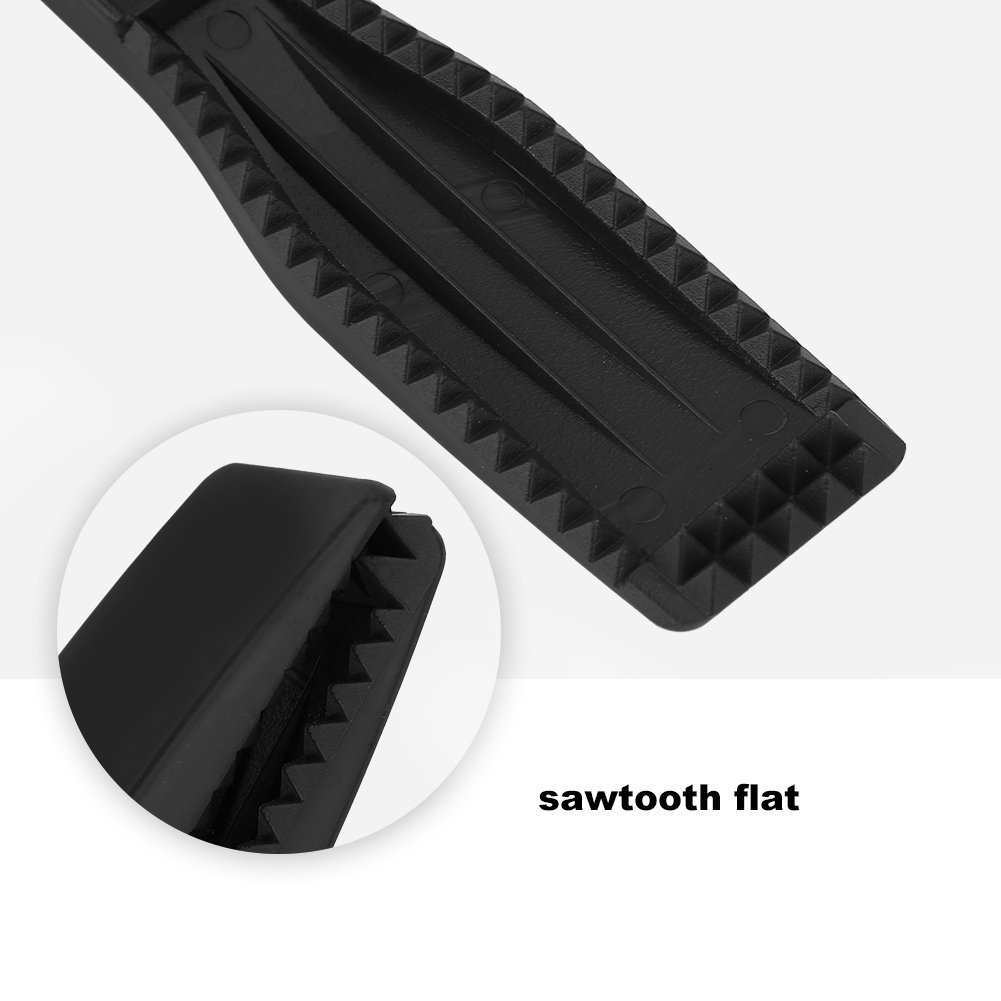 Zerone Pinza per Pesce Impugnatura con Cinturino da Polso Impugnatura per Pesci Antiscivolo Morsetto per Pesci Portatile in Plastica per la Cattura del Pesce(Black)