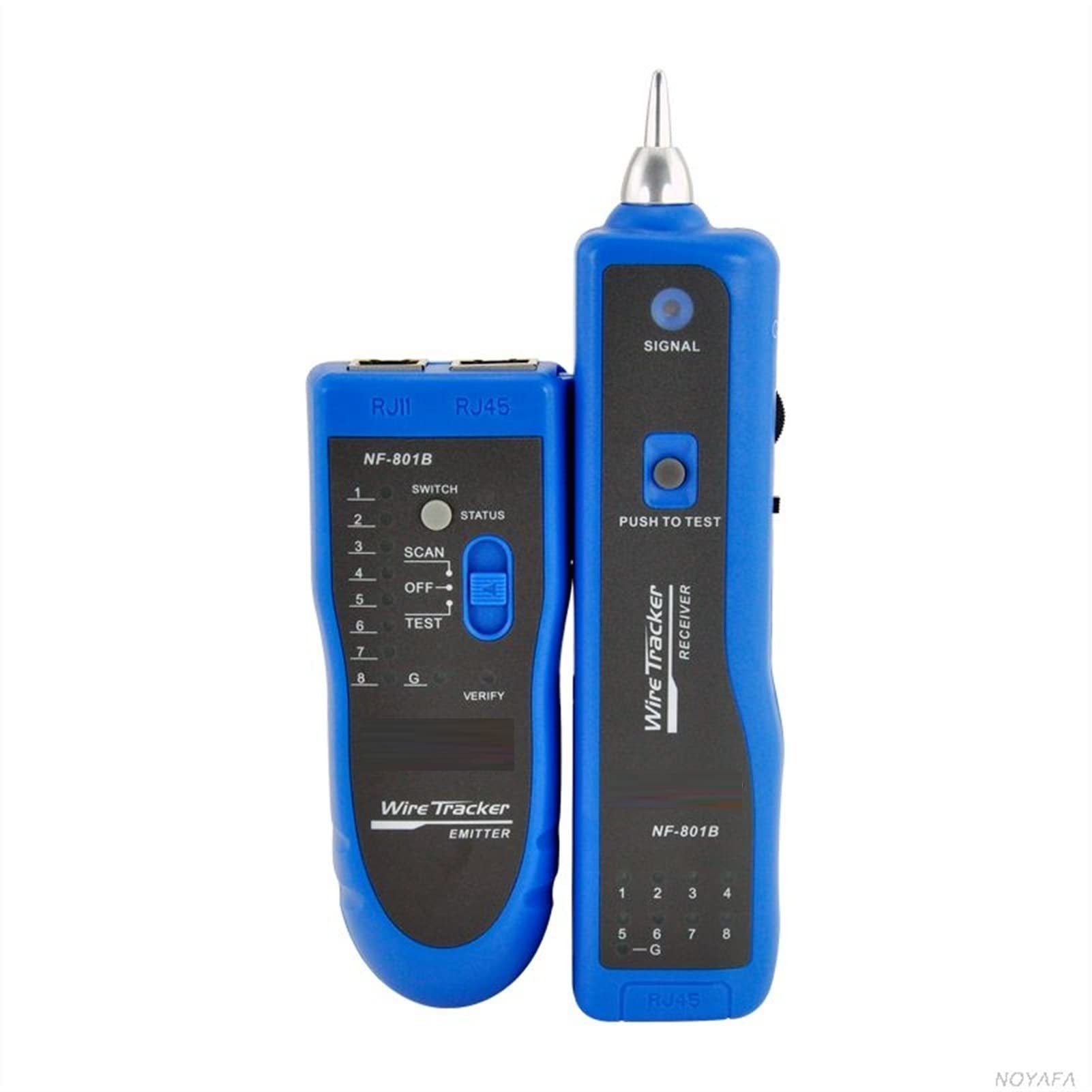 Detector de pared, NF-801 Red de detector de cable multifunción Teléfono Teléfono Testador de cables Tracker(NF-801-Blue)